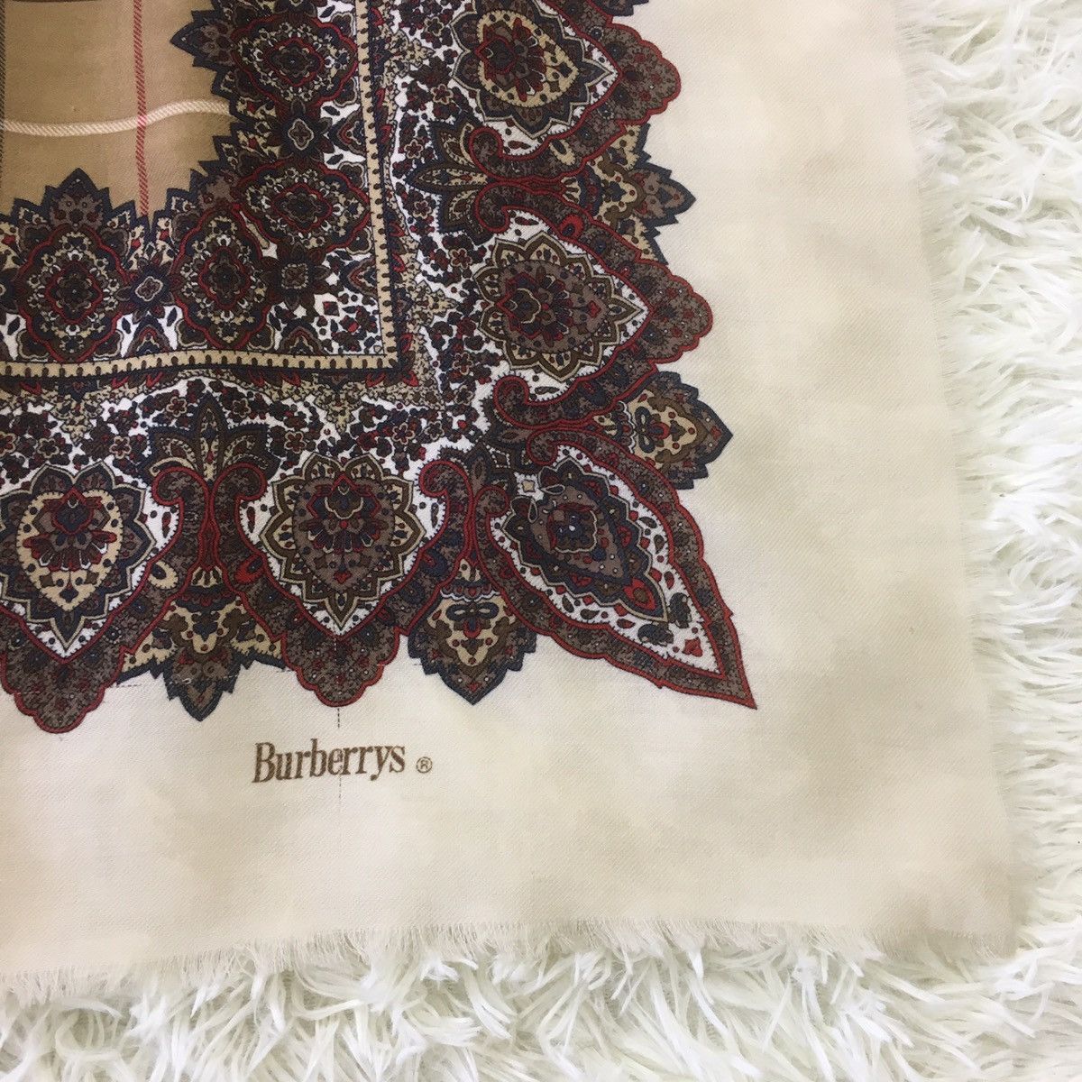 Burberry Vintage Burberry Paisley Scarf Size ONE SIZE - 3 Thumbnail