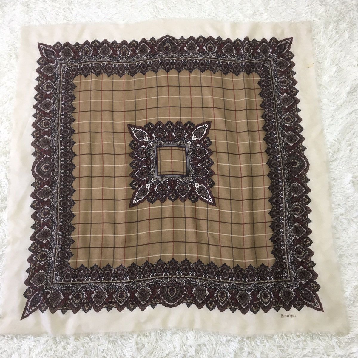 Burberry Vintage Burberry Paisley Scarf Size ONE SIZE - 2 Thumbnail