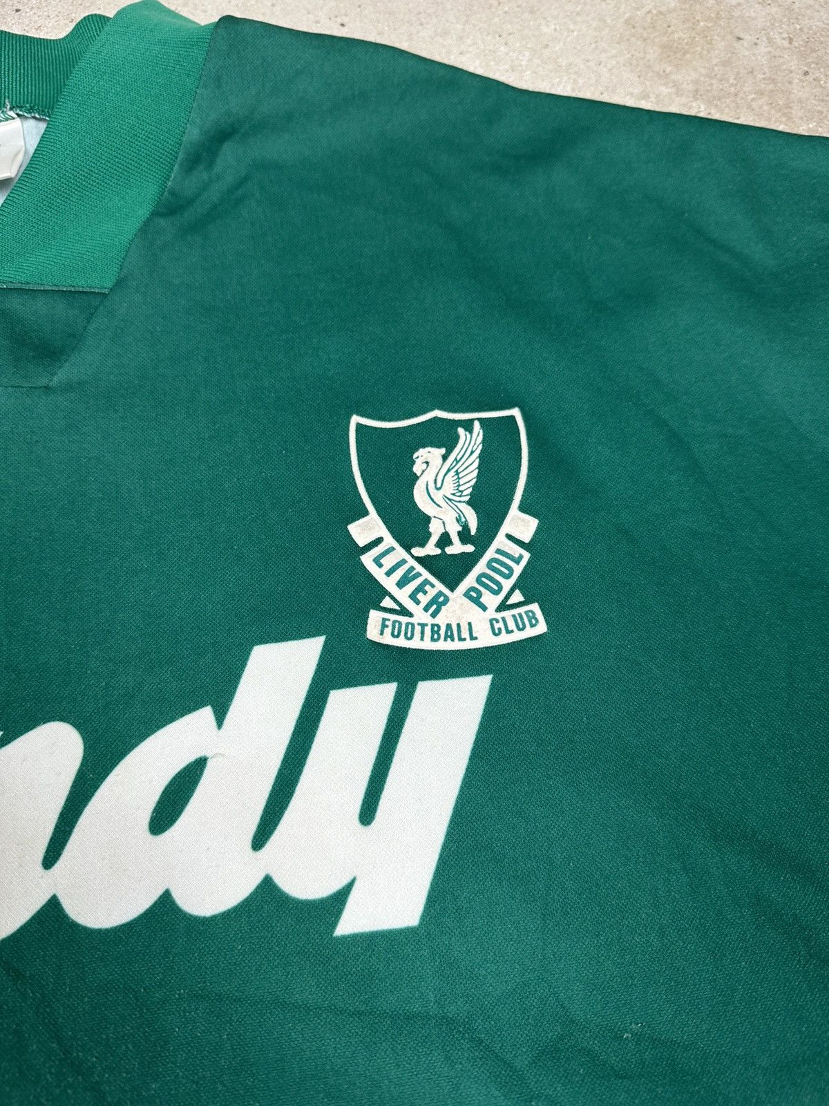 Adidas Vintage 1991/1992 Adidas x Liverpool Away Jersey RARE Size US L / EU 52-54 / 3 - 6 Thumbnail