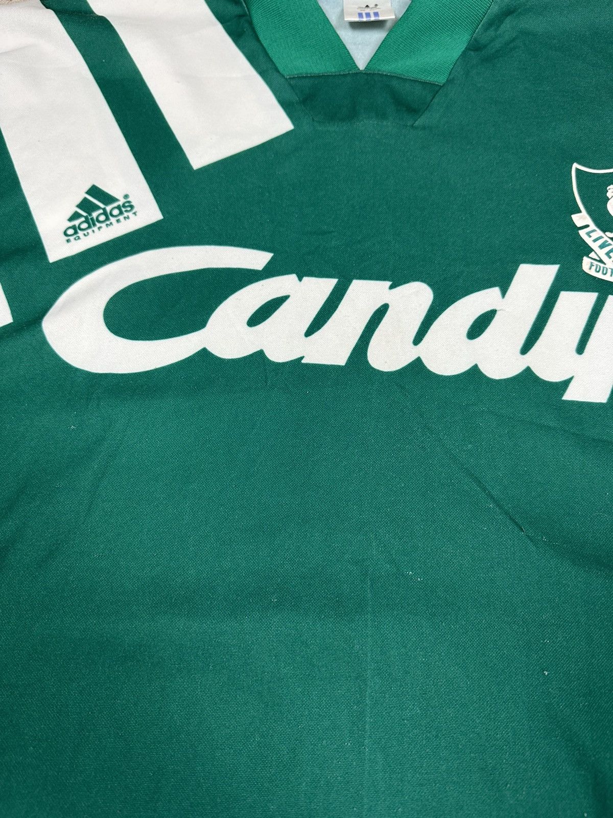 Adidas Vintage 1991/1992 Adidas x Liverpool Away Jersey RARE Size US L / EU 52-54 / 3 - 5 Thumbnail