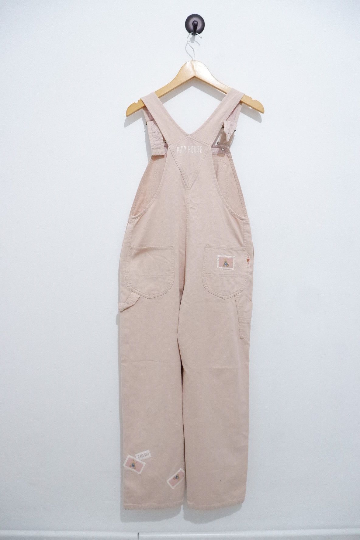 Japanese Brand Vintage Pink House Carpenter Overalls Size US 32 / EU 48 - 2 Preview