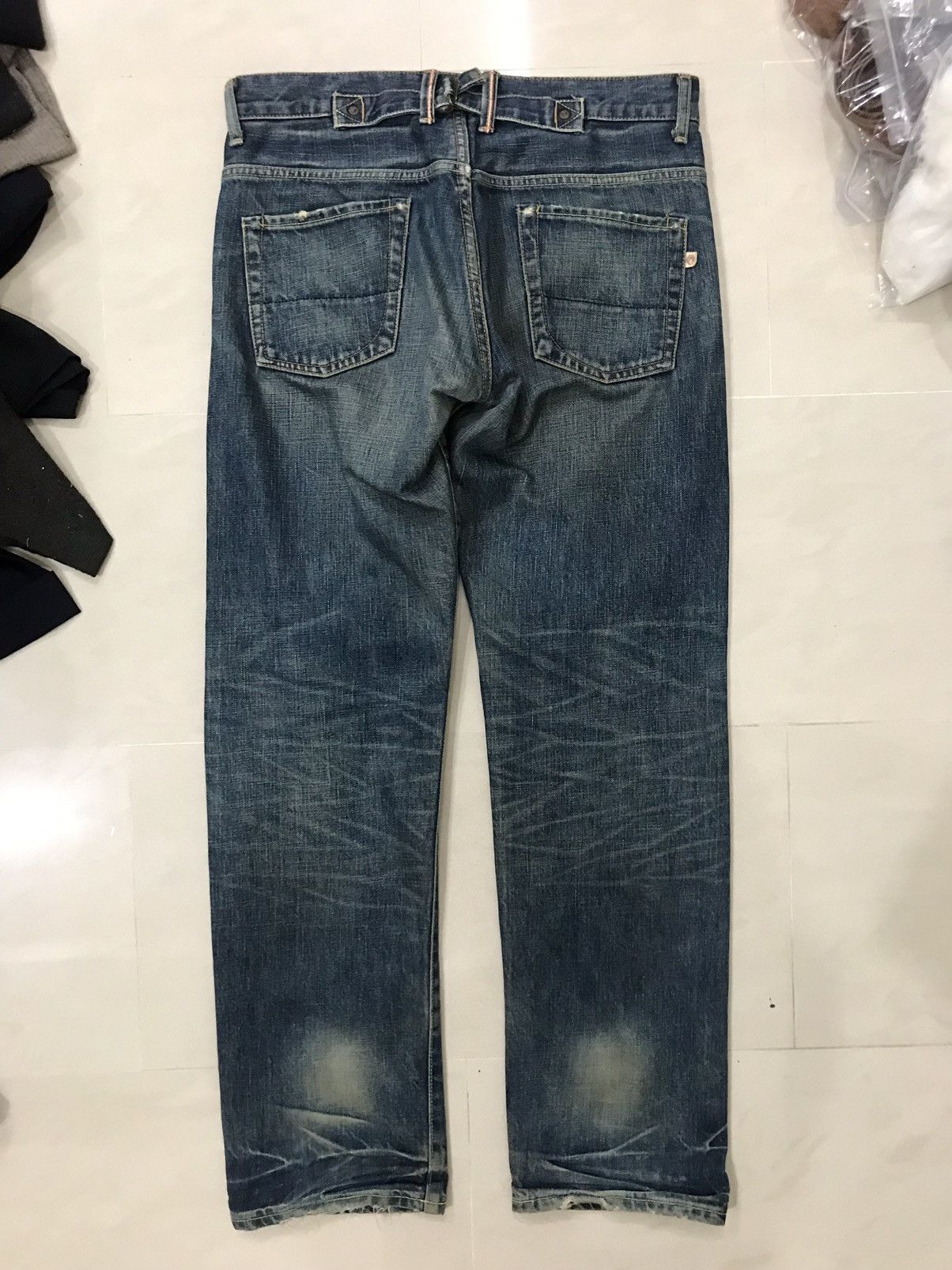 Other Westwood Outfitter Distressed Buckle Back Denim Trouser Pant Size US 33 - 8 Thumbnail
