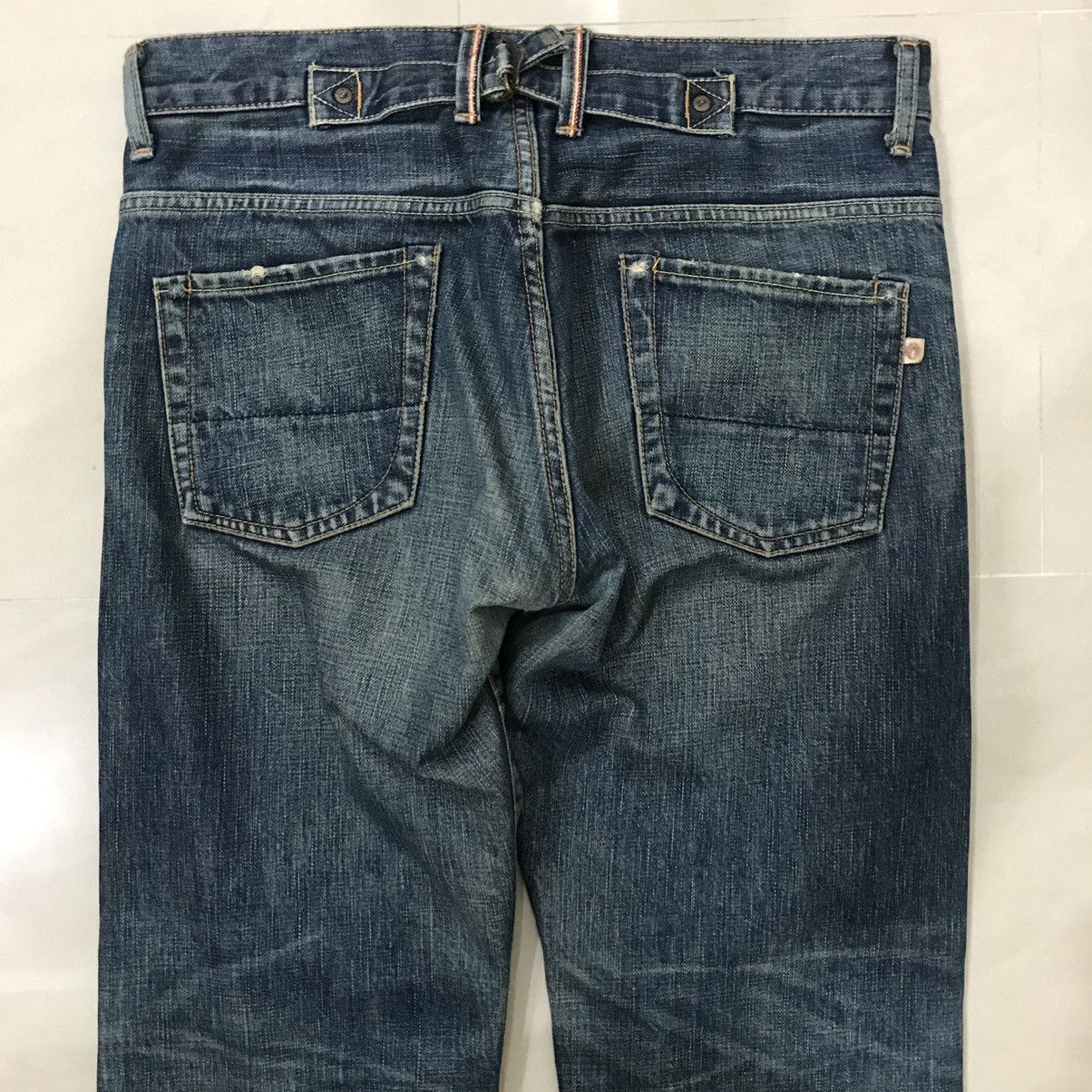 Other Westwood Outfitter Distressed Buckle Back Denim Trouser Pant Size US 33 - 9 Thumbnail