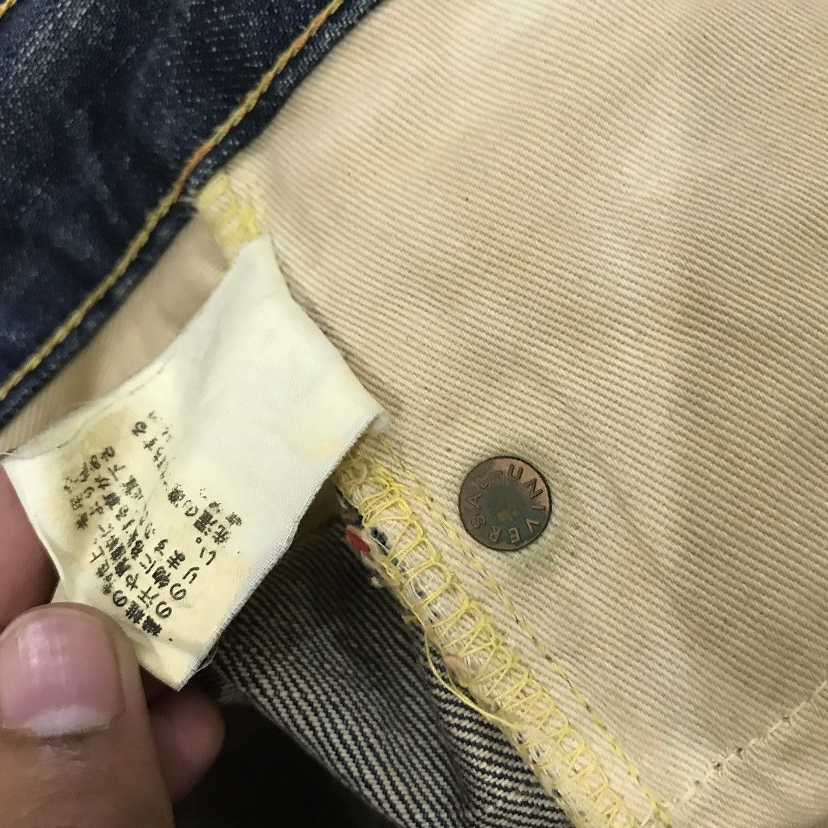 Other Westwood Outfitter Distressed Buckle Back Denim Trouser Pant Size US 33 - 7 Thumbnail