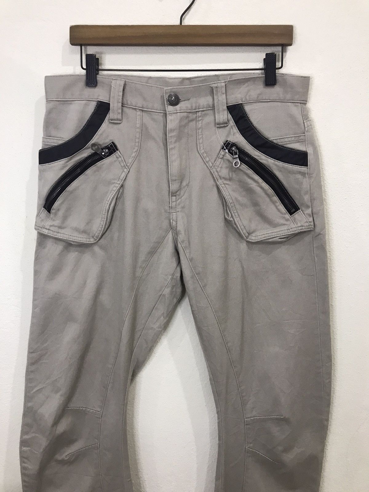 PPFM PPFM Multipocket Twisted Leg Trousers Casual Pant Size US 33 - 3 Thumbnail