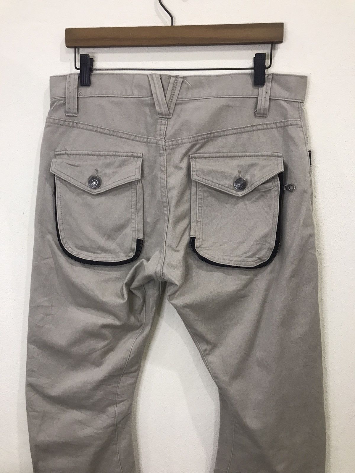 PPFM PPFM Multipocket Twisted Leg Trousers Casual Pant Size US 33 - 7 Thumbnail