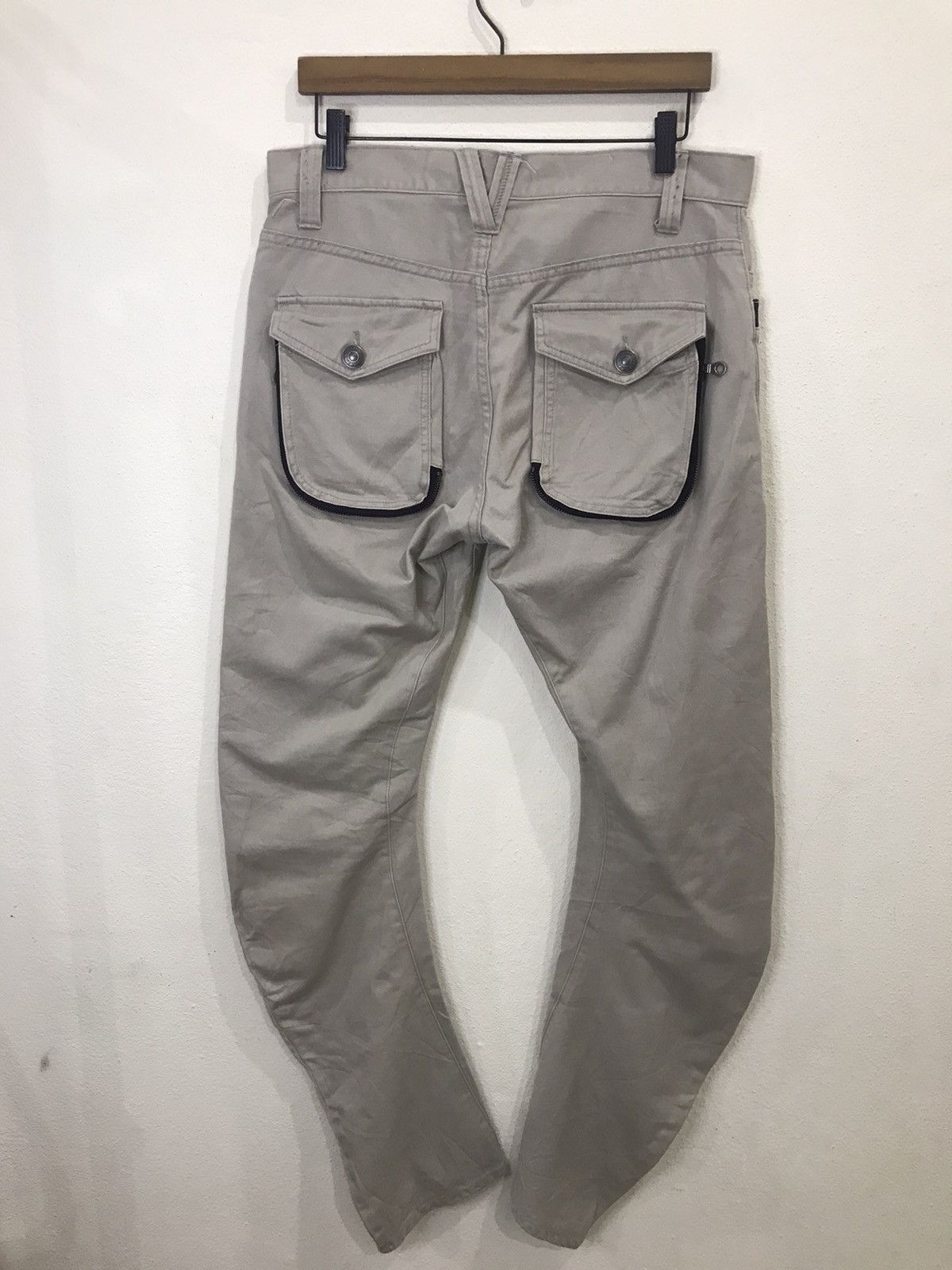 PPFM PPFM Multipocket Twisted Leg Trousers Casual Pant Size US 33 - 6 Thumbnail