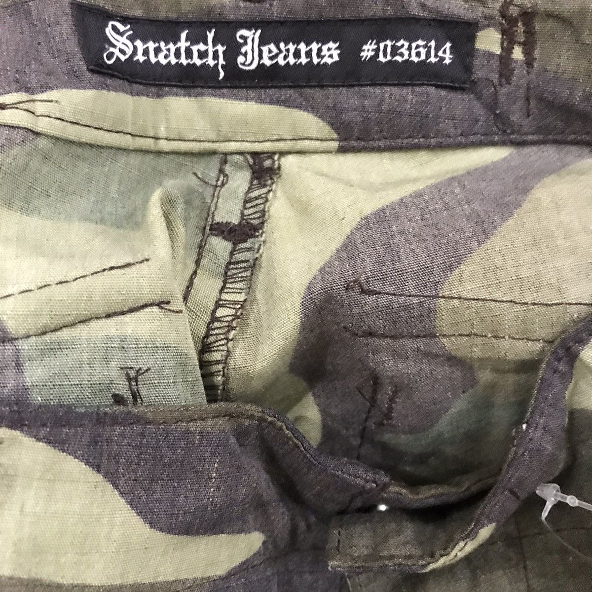 Japanese Brand Snatch Jeans Camo Design Seditionaries Style Cargo Pant Size US 28 / EU 44 - 8 Thumbnail