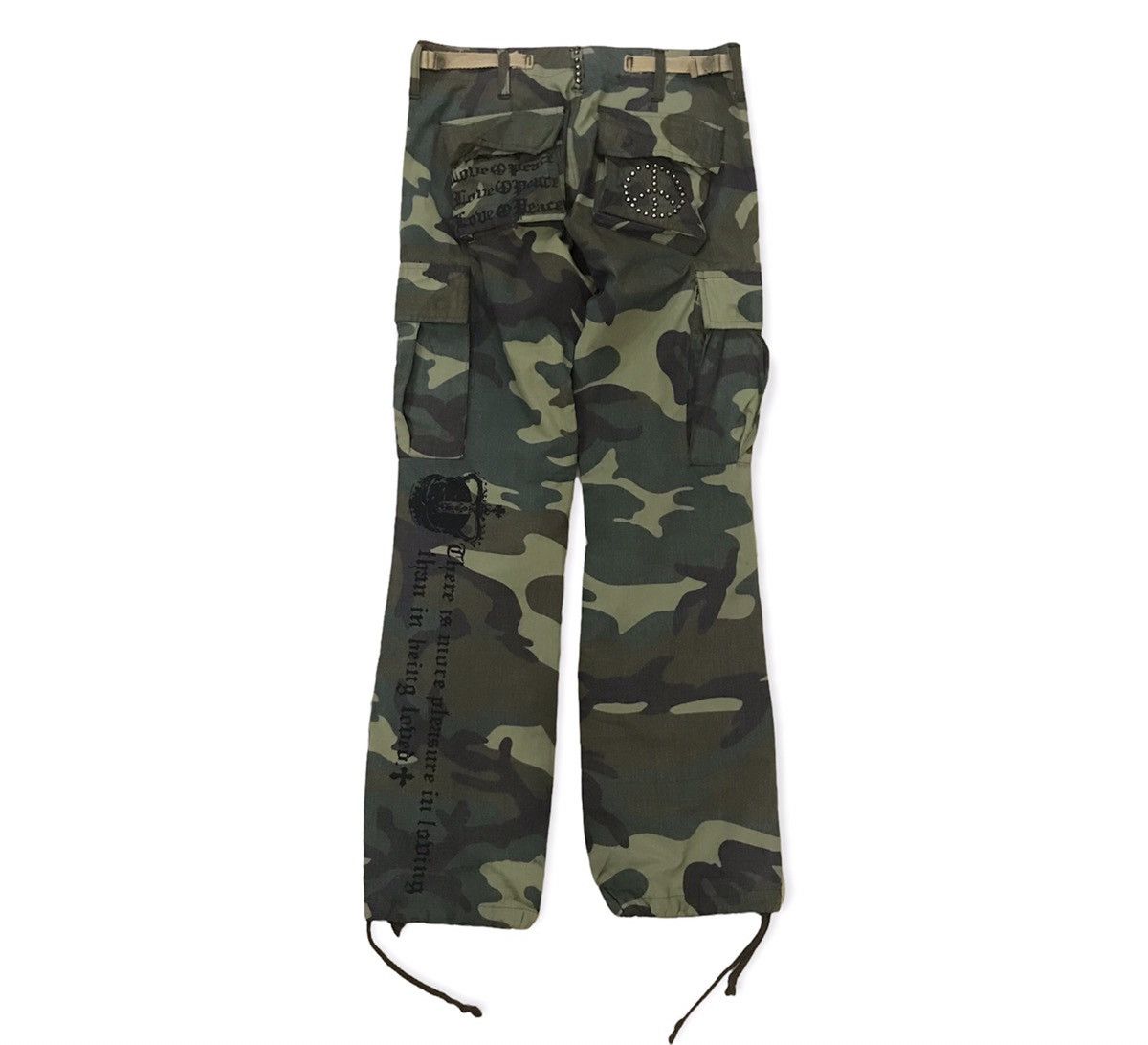 Japanese Brand Snatch Jeans Camo Design Seditionaries Style Cargo Pant Size US 28 / EU 44 - 10 Thumbnail