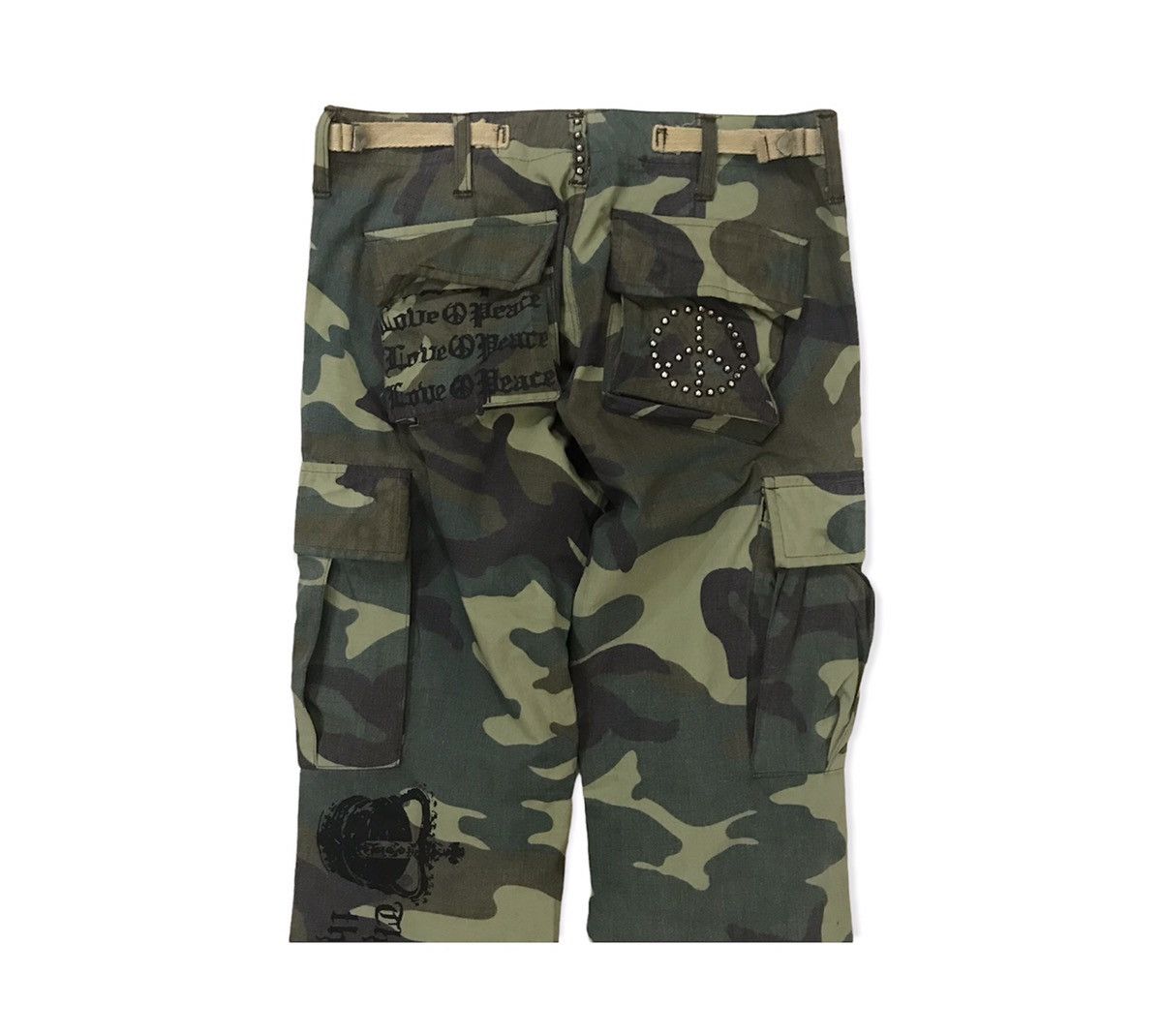 Japanese Brand Snatch Jeans Camo Design Seditionaries Style Cargo Pant Size US 28 / EU 44 - 11 Thumbnail