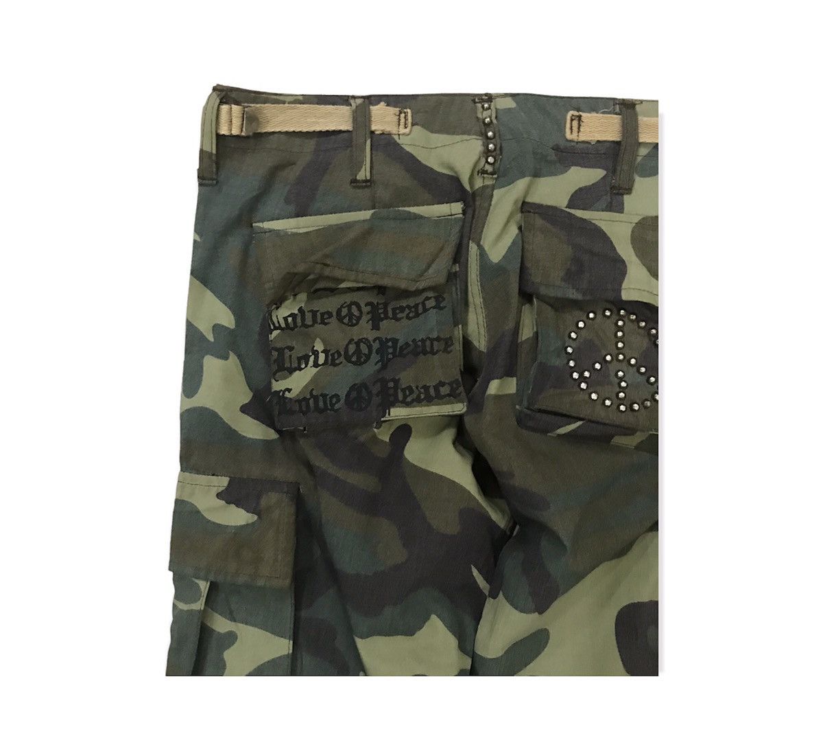Japanese Brand Snatch Jeans Camo Design Seditionaries Style Cargo Pant Size US 28 / EU 44 - 13 Thumbnail