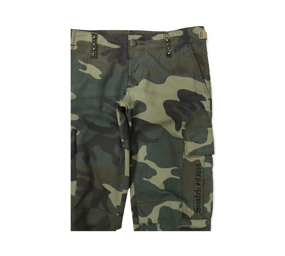 Japanese Brand Snatch Jeans Camo Design Seditionaries Style Cargo Pant Size US 28 / EU 44 - 3 Thumbnail