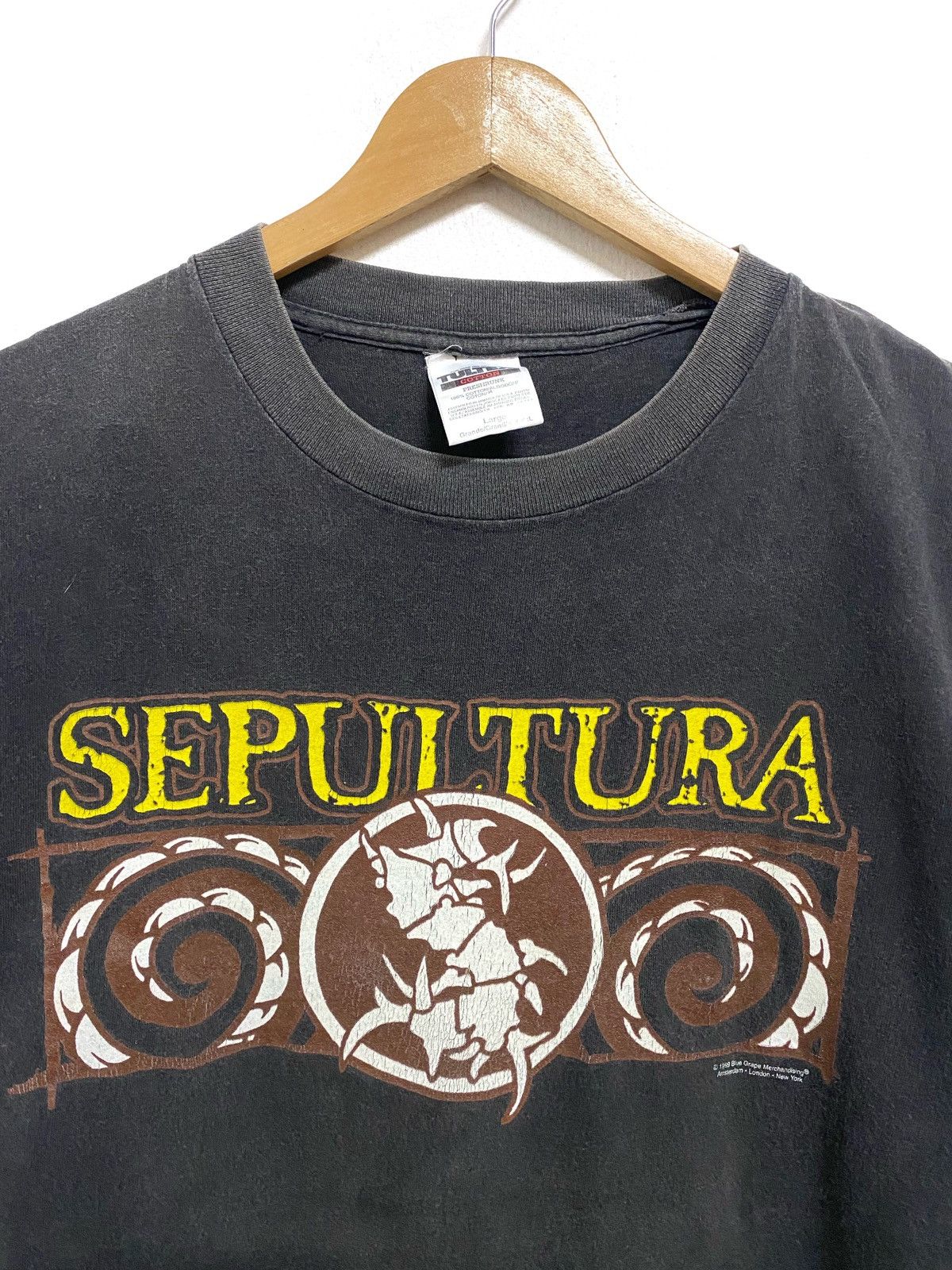 Vintage 90's SEPULTURA Against Blue Grape Tshirt