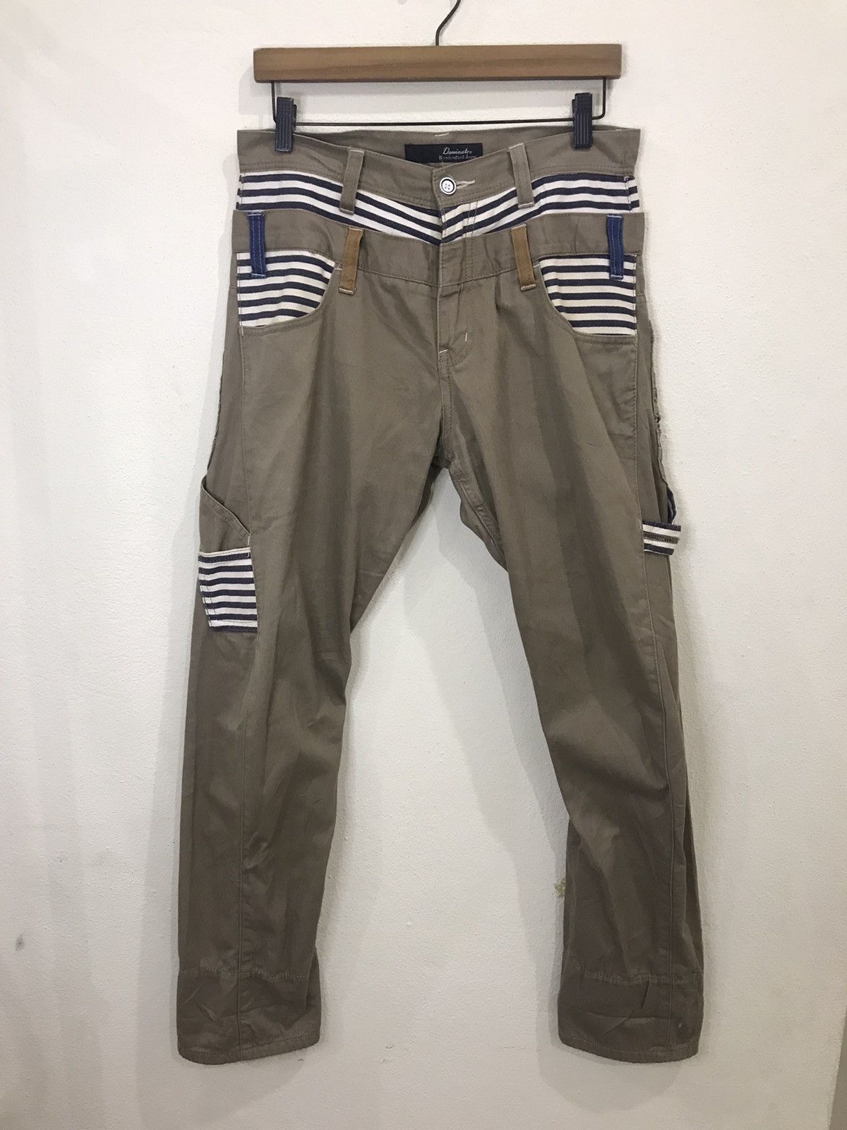 Japanese Brand Dominate Double Waist Twisted Leg Multipocket Casual Pant Size US 31 - 2 Thumbnail