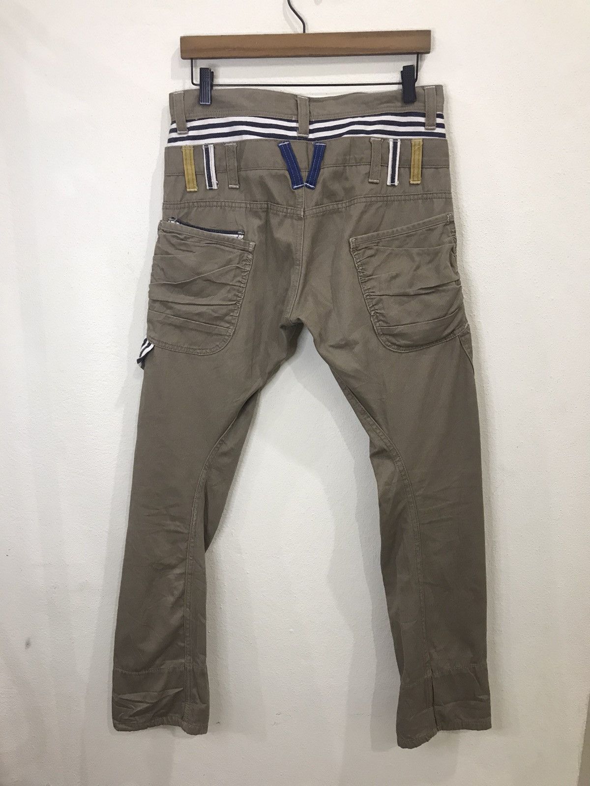 Japanese Brand Dominate Double Waist Twisted Leg Multipocket Casual Pant Size US 31 - 7 Thumbnail