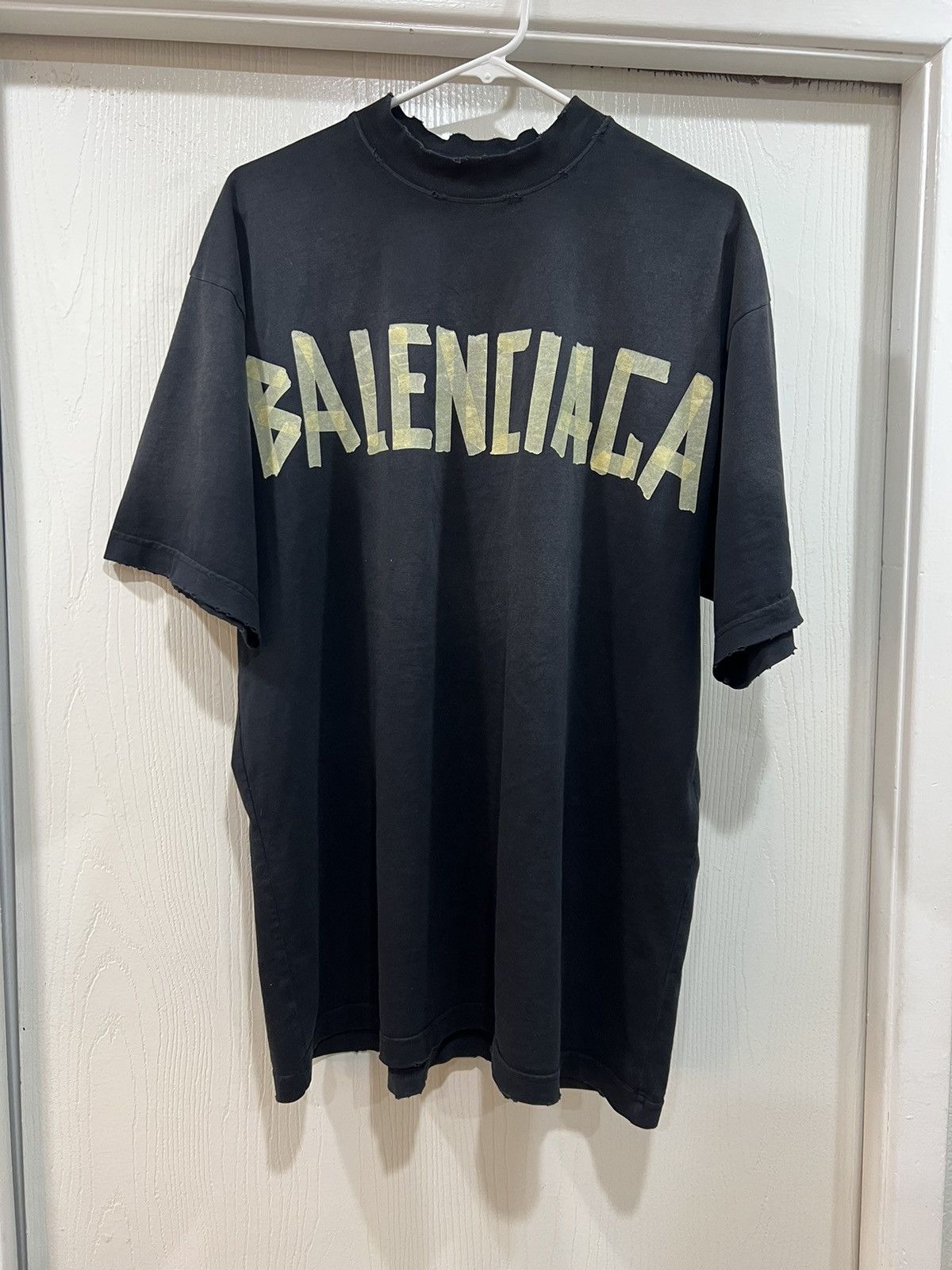 Balenciaga Balenciaga Vintage Tape Type Logo T-Shirt | Grailed