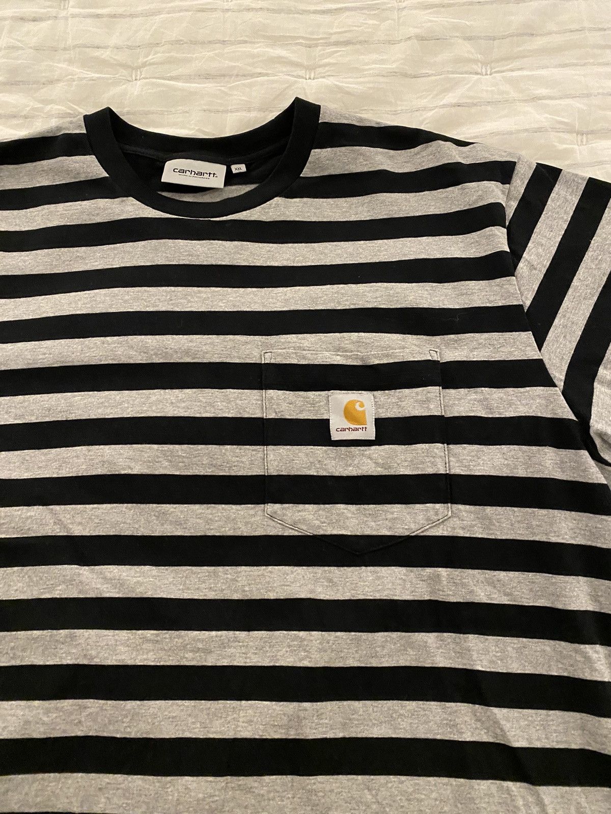 Carhartt Wip Carhartt WIP Merrick Stripe Pocket T-shirt Size US XXL / EU 58 / 5 - 5 Thumbnail