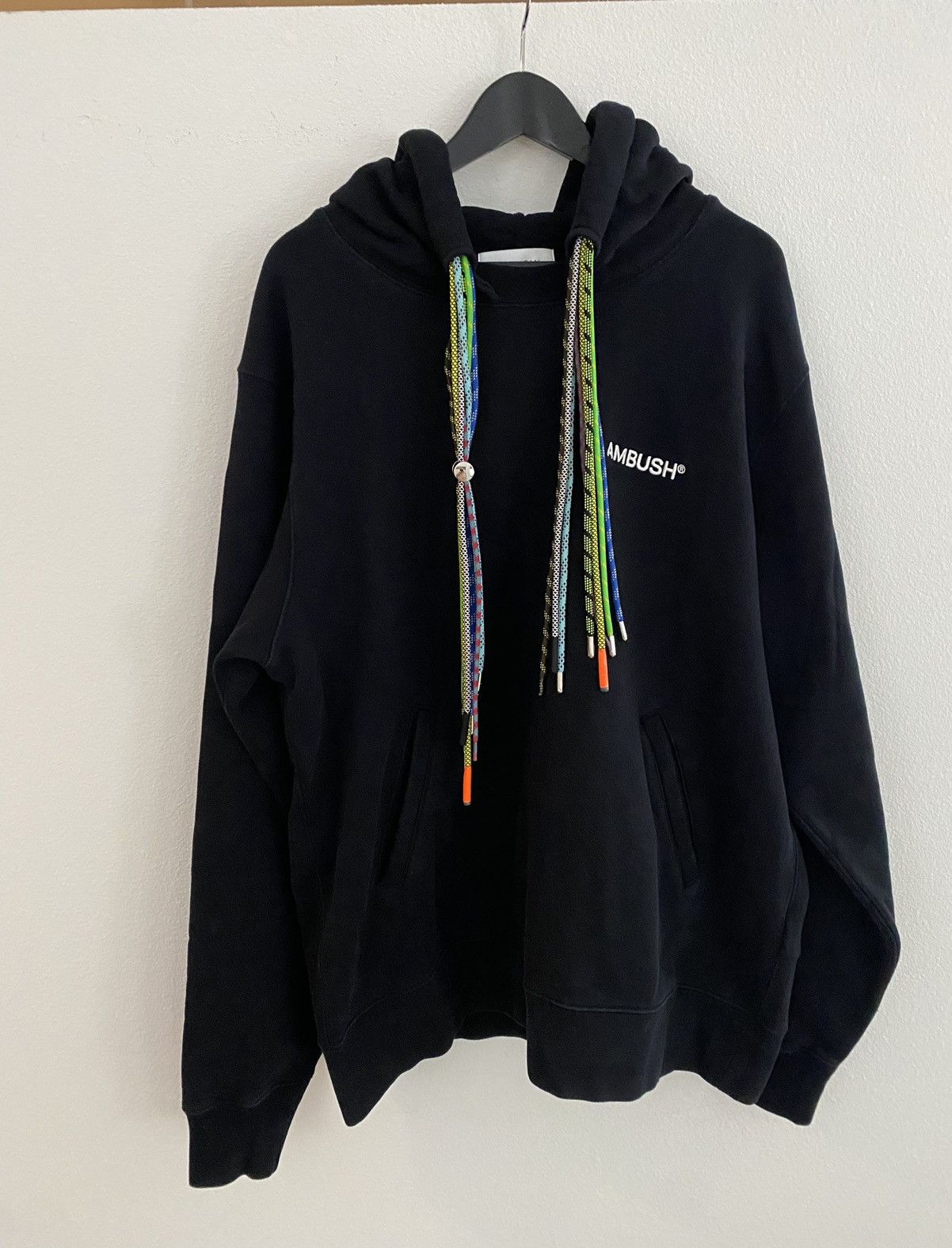 AMBUSH MULTICORD HOODIE BLACK BLACK