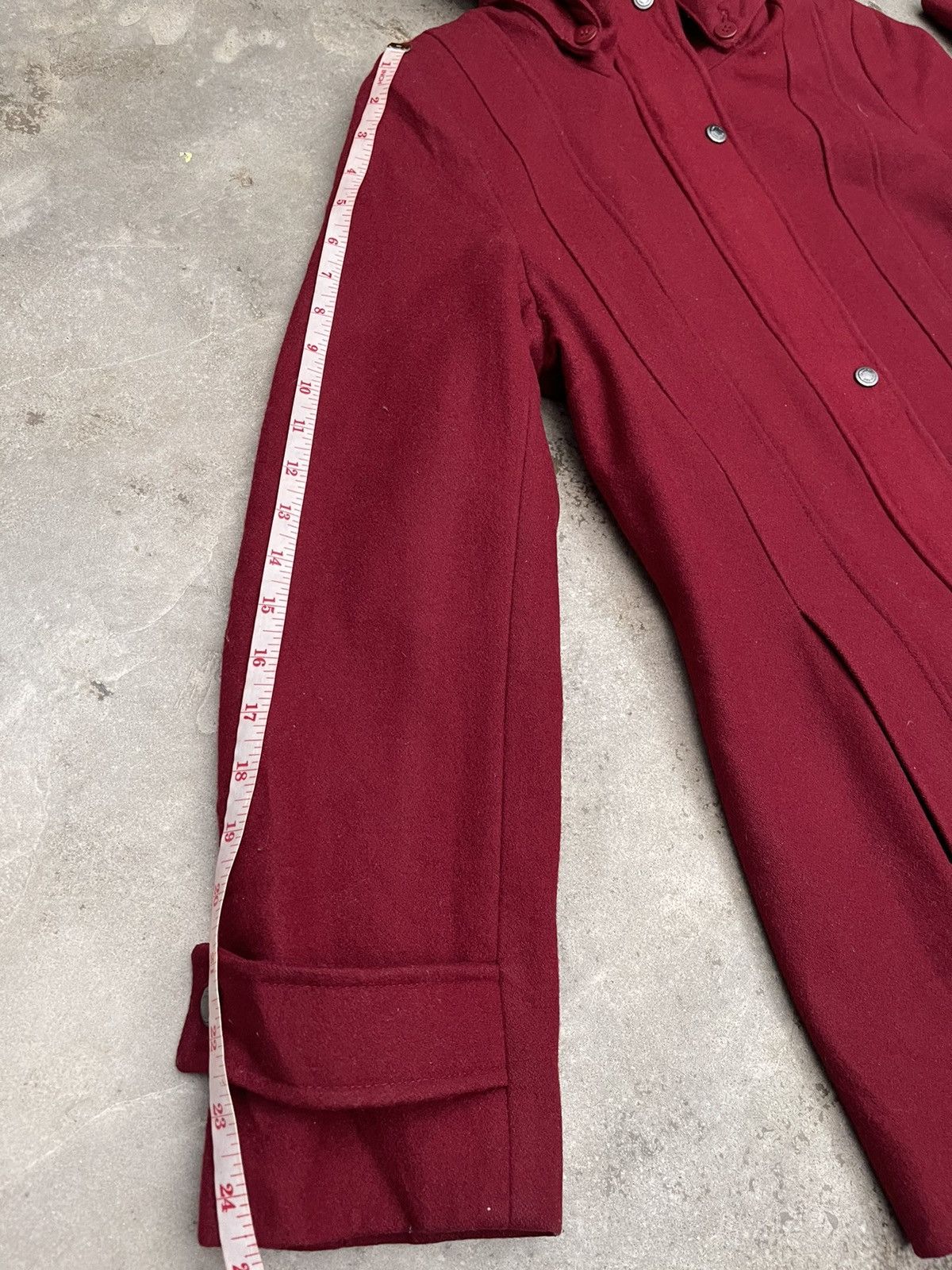 Calvin Klein Calvin Klein Red Hooded Wool Blend Coat - Quilted Lining Size US S / EU 44-46 / 1 - 15 Thumbnail