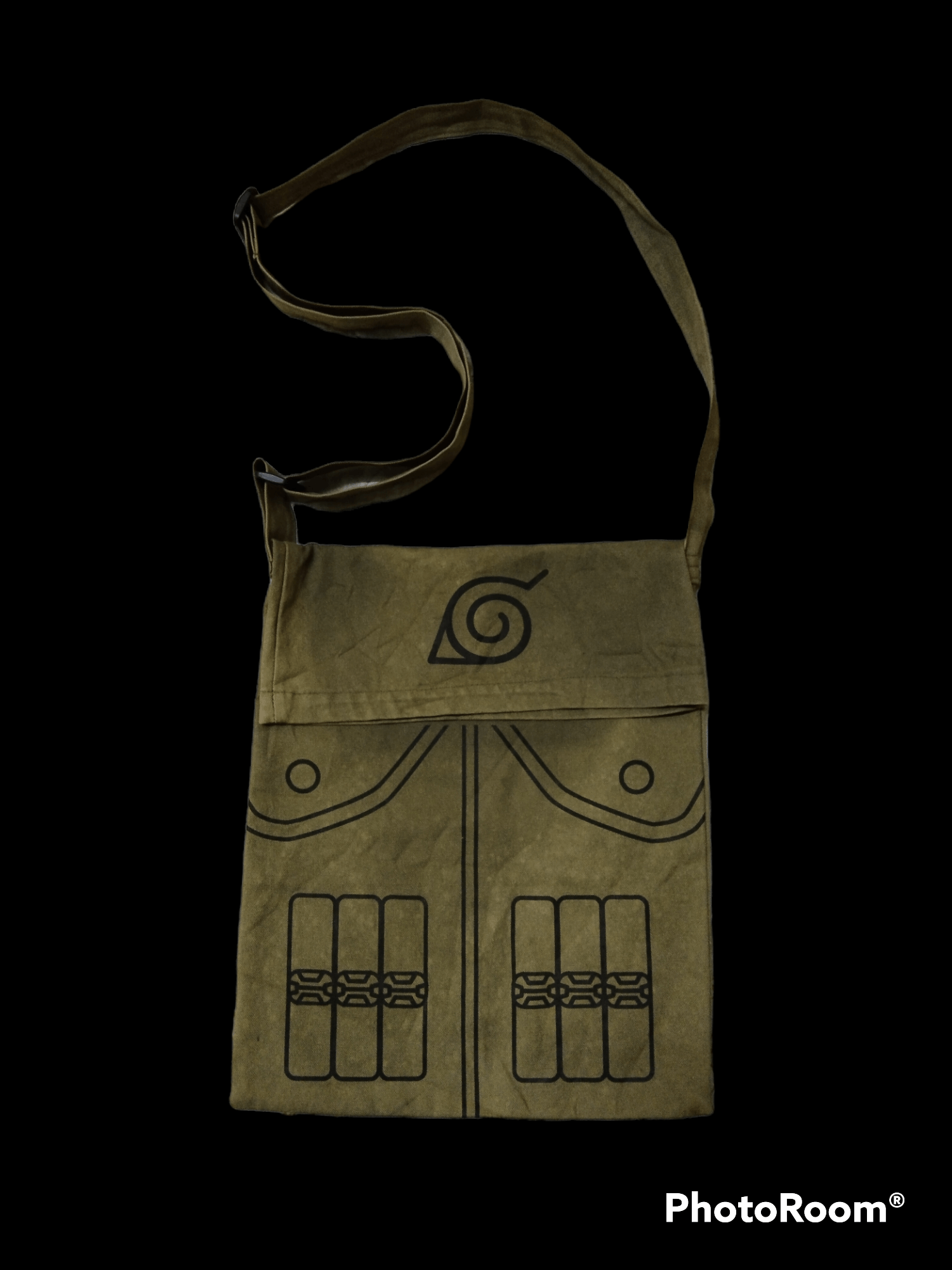 Anime ANIME JAPAN NARUTO KONOHA GREEN SUN FADED SLING/CROSSBODY Size ONE SIZE - 1 Thumbnail