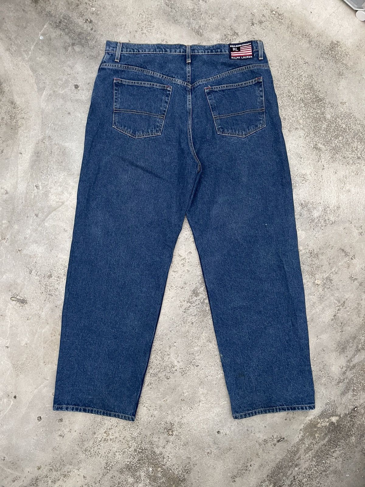 image of Jean x Polo Ralph Lauren Polo Ralph Laurent Banner Denim 38X32 in Blue, Men's