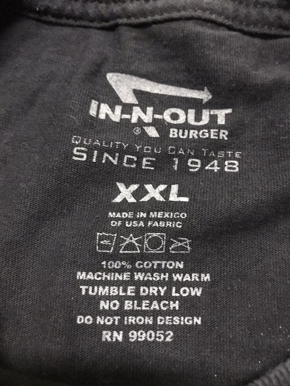 Other In-N-out hamburger back printed tshirt Size US XXL / EU 58 / 5 - 4 Thumbnail