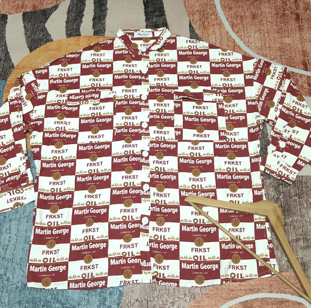 Japanese Brand × Vintage VINTAGE HYPER COUTURE NEW YORK OVER PRINT SHIRT Size US XXL / EU 58 / 5 - 1 Thumbnail