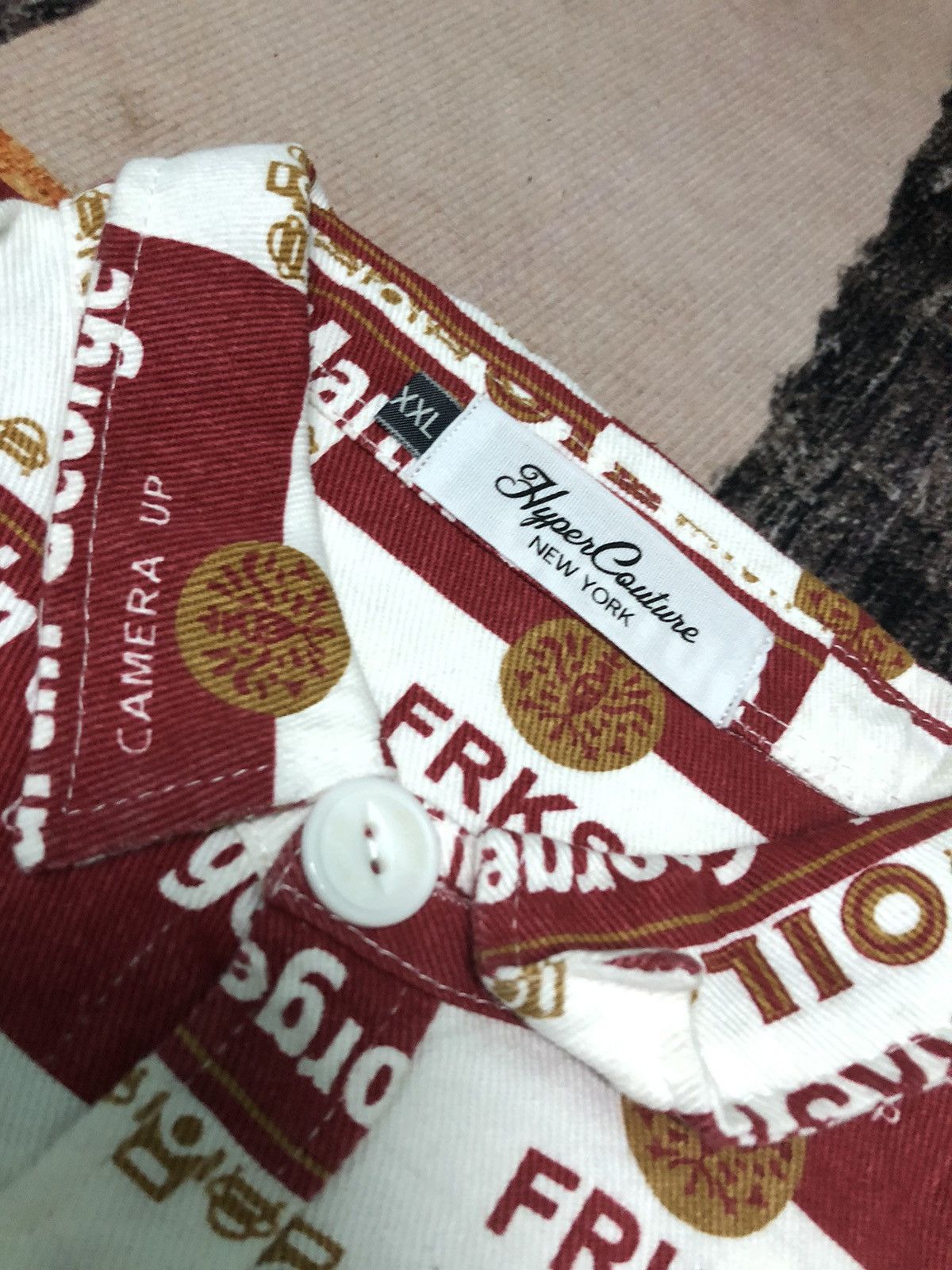 Japanese Brand × Vintage VINTAGE HYPER COUTURE NEW YORK OVER PRINT SHIRT Size US XXL / EU 58 / 5 - 4 Thumbnail