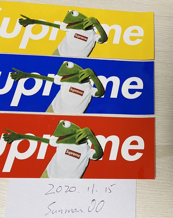 Supreme kermit hot sale sticker