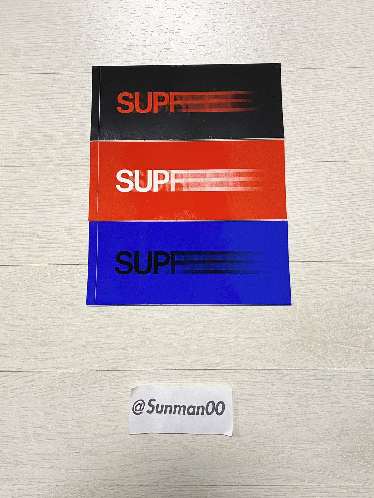 2010 Supreme Motion Logo sticker set