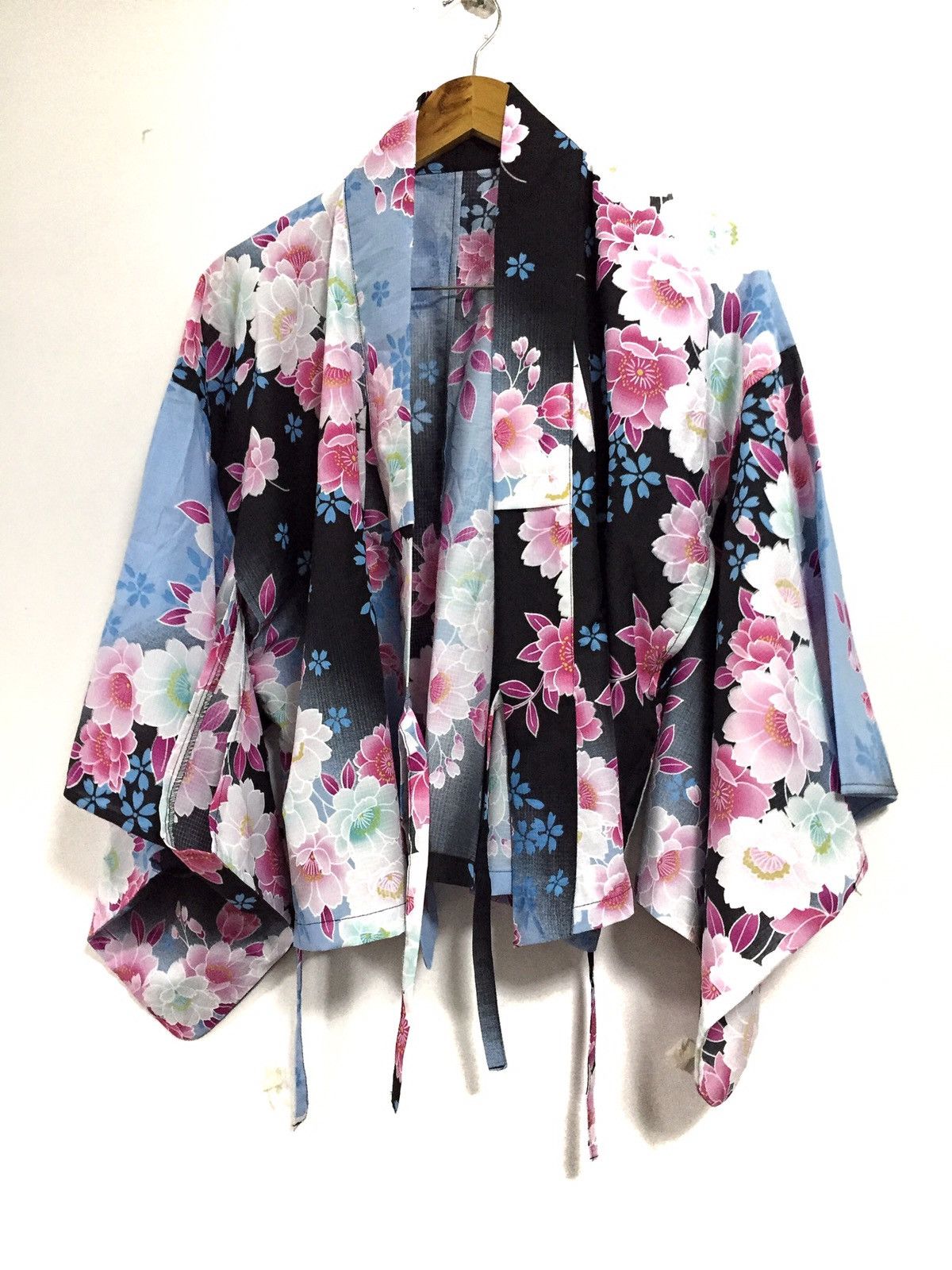 Japanese Brand Japanese Traditional Kimono Haori Floral Fullprint Handmade Size US L / EU 52-54 / 3 - 2 Thumbnail