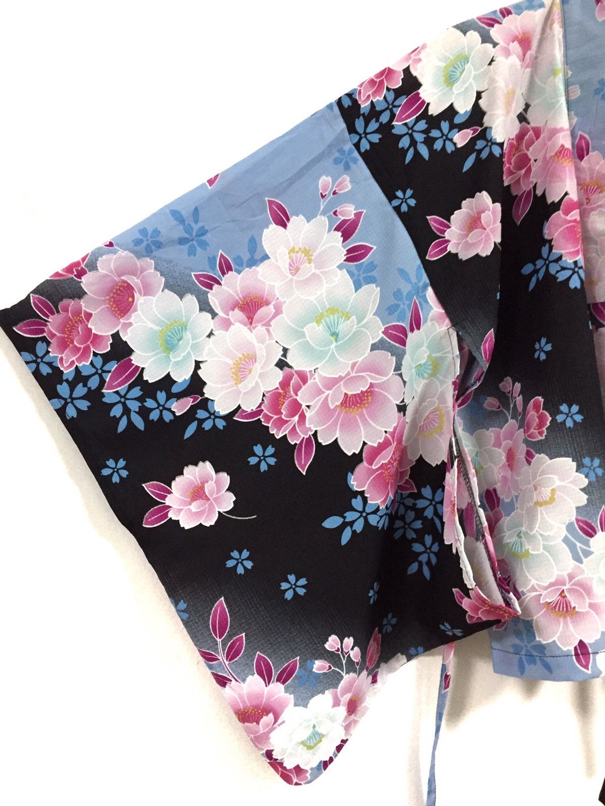 Japanese Brand Japanese Traditional Kimono Haori Floral Fullprint Handmade Size US L / EU 52-54 / 3 - 6 Thumbnail
