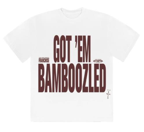 Travis Scott OneSZ Travis Franchise Promo T-Shirt Tee GOT EM BAMBOOZLED Size US XL / EU 56 / 4 - 7 Thumbnail