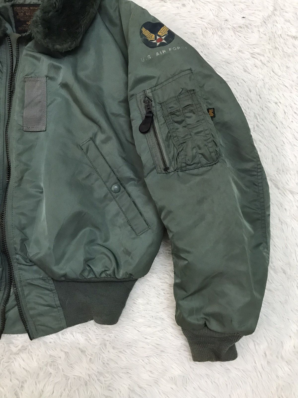 Alpha Industries Vtg B-15D Alpha Industries USAF Flying Bomber Jacket Size US M / EU 48-50 / 2 - 6 Thumbnail