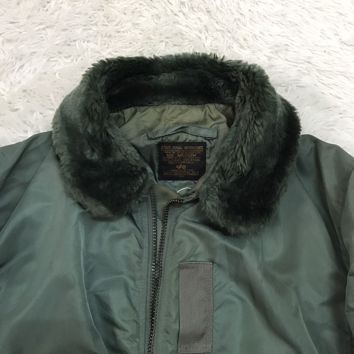 Alpha Industries Vtg B-15D Alpha Industries USAF Flying Bomber Jacket Size US M / EU 48-50 / 2 - 7 Thumbnail