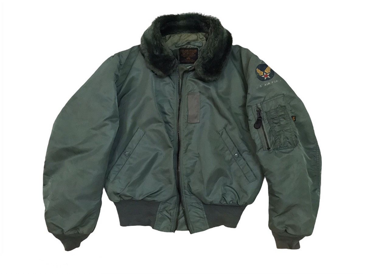 Alpha Industries Vtg B-15D Alpha Industries USAF Flying Bomber Jacket Size US M / EU 48-50 / 2 - 1 Thumbnail