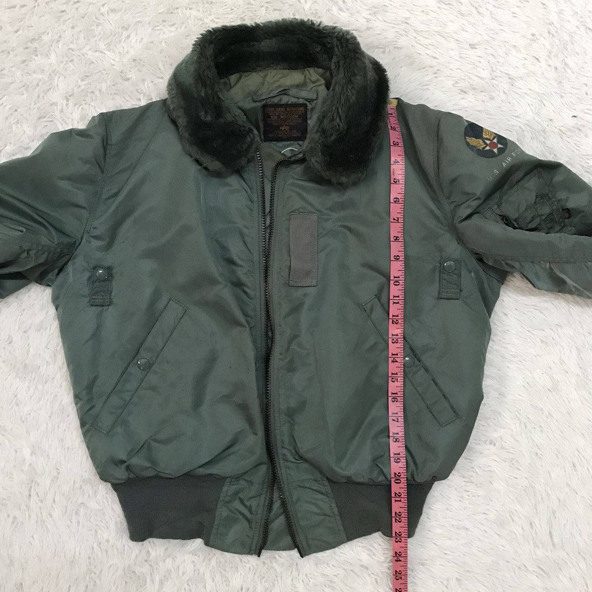Alpha Industries Vtg B-15D Alpha Industries USAF Flying Bomber Jacket Size US M / EU 48-50 / 2 - 20 Thumbnail