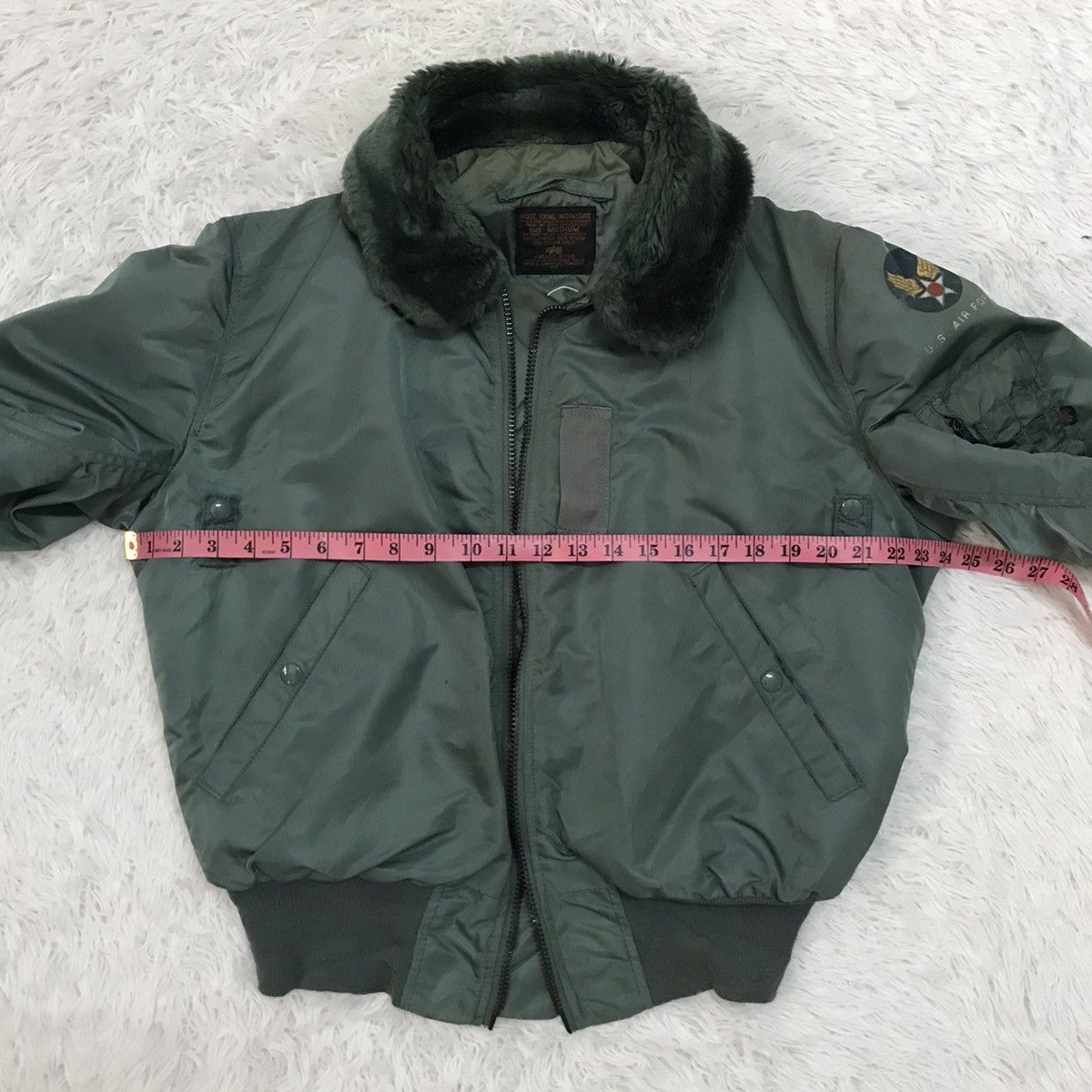 Alpha Industries Vtg B-15D Alpha Industries USAF Flying Bomber Jacket Size US M / EU 48-50 / 2 - 19 Thumbnail