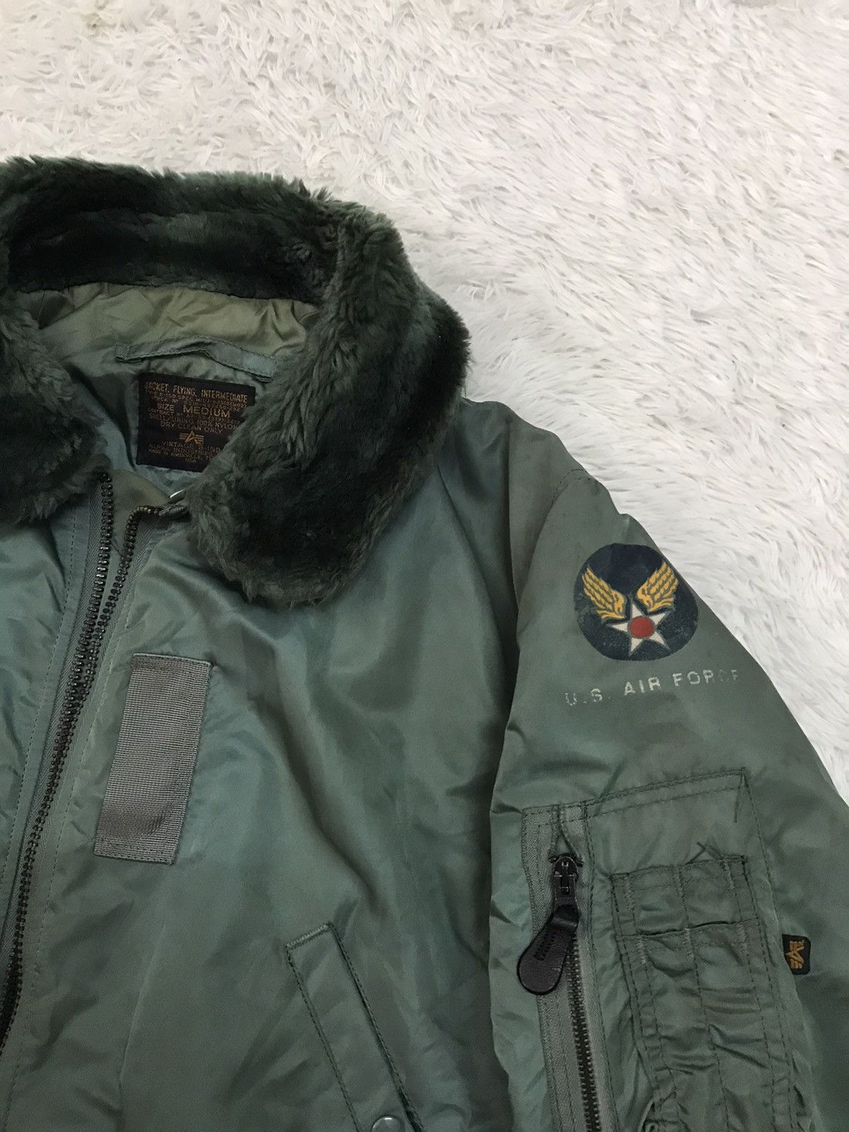 Alpha Industries Vtg B-15D Alpha Industries USAF Flying Bomber Jacket Size US M / EU 48-50 / 2 - 4 Thumbnail