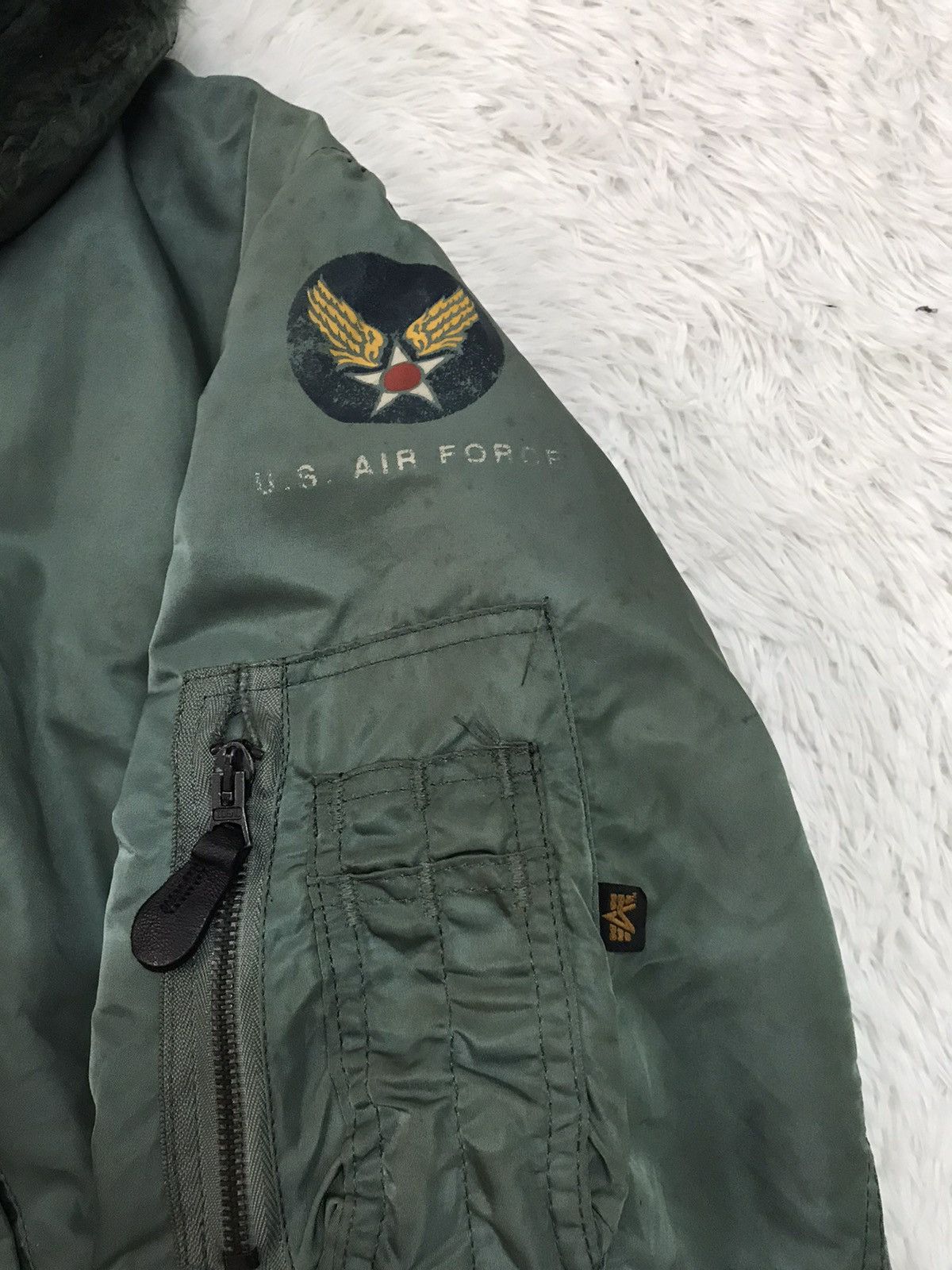 Alpha Industries Vtg B-15D Alpha Industries USAF Flying Bomber Jacket Size US M / EU 48-50 / 2 - 9 Thumbnail