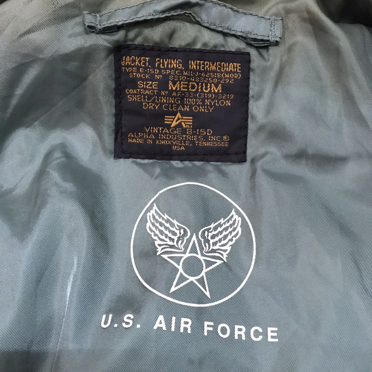 Alpha Industries Vtg B-15D Alpha Industries USAF Flying Bomber Jacket Size US M / EU 48-50 / 2 - 18 Thumbnail