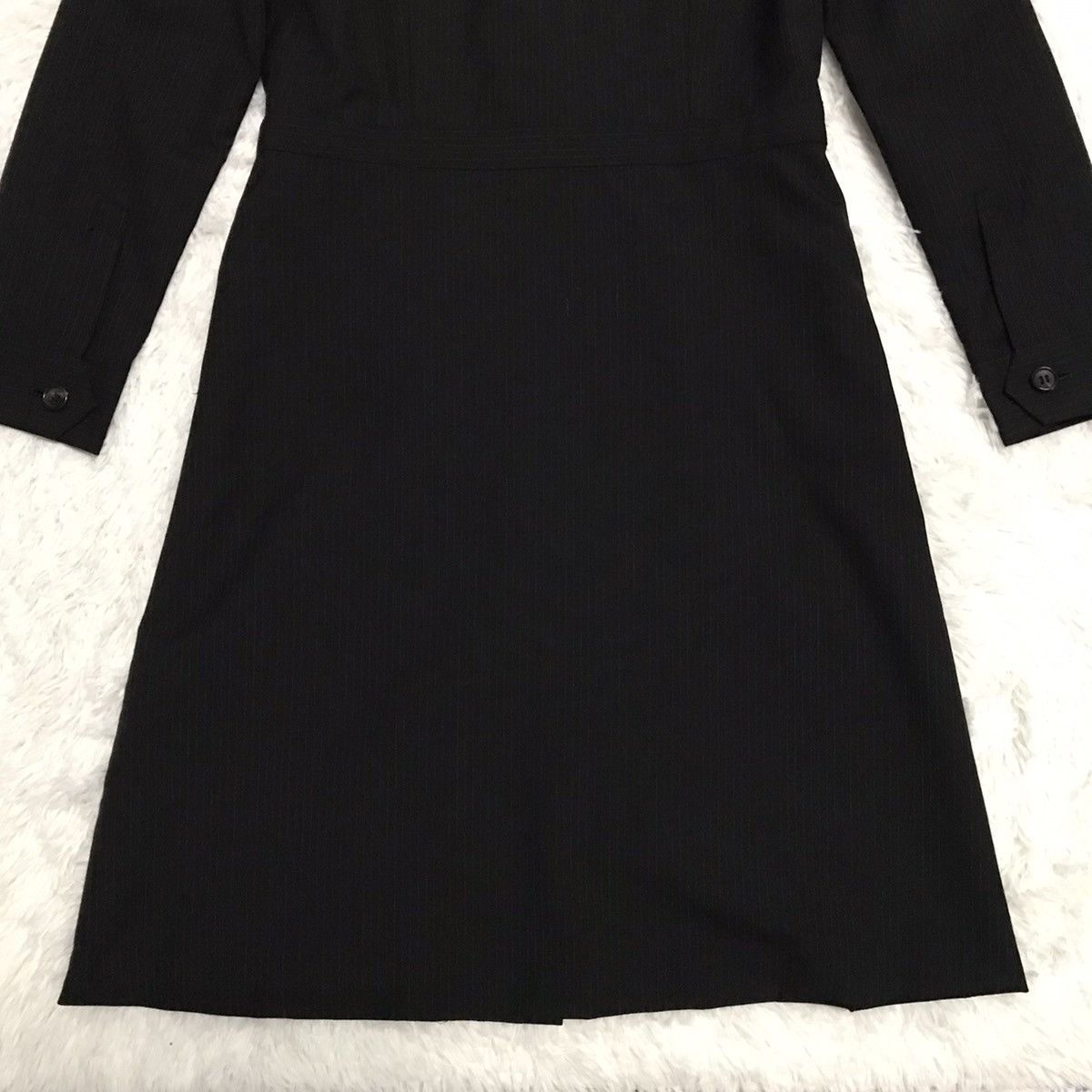 Issey Miyake Vtg IS Sunao Kuwahara Small Stripes Long Women Jacket Coat Size ONE SIZE - 7 Thumbnail