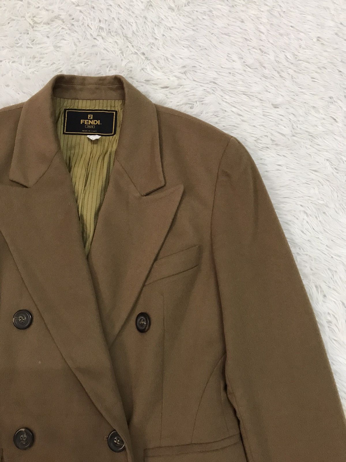 Fendi Fendi Wool & Cashmere Women Double Breast Jacket Coat Size US M / EU 48-50 / 2 - 4 Thumbnail