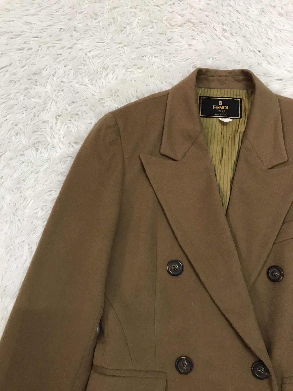 Fendi Fendi Wool & Cashmere Women Double Breast Jacket Coat Size US M / EU 48-50 / 2 - 3 Thumbnail