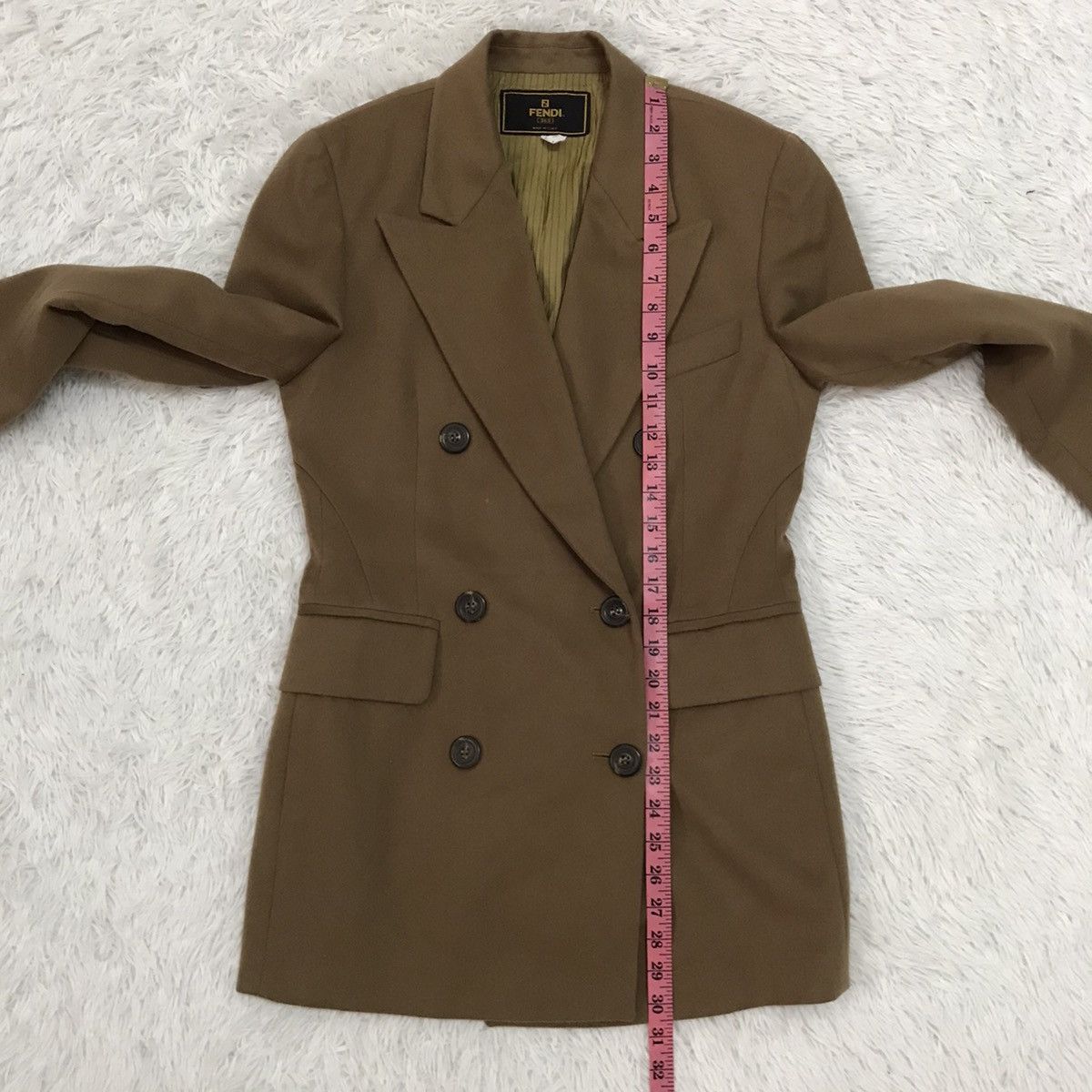 Fendi Fendi Wool & Cashmere Women Double Breast Jacket Coat Size US M / EU 48-50 / 2 - 22 Thumbnail