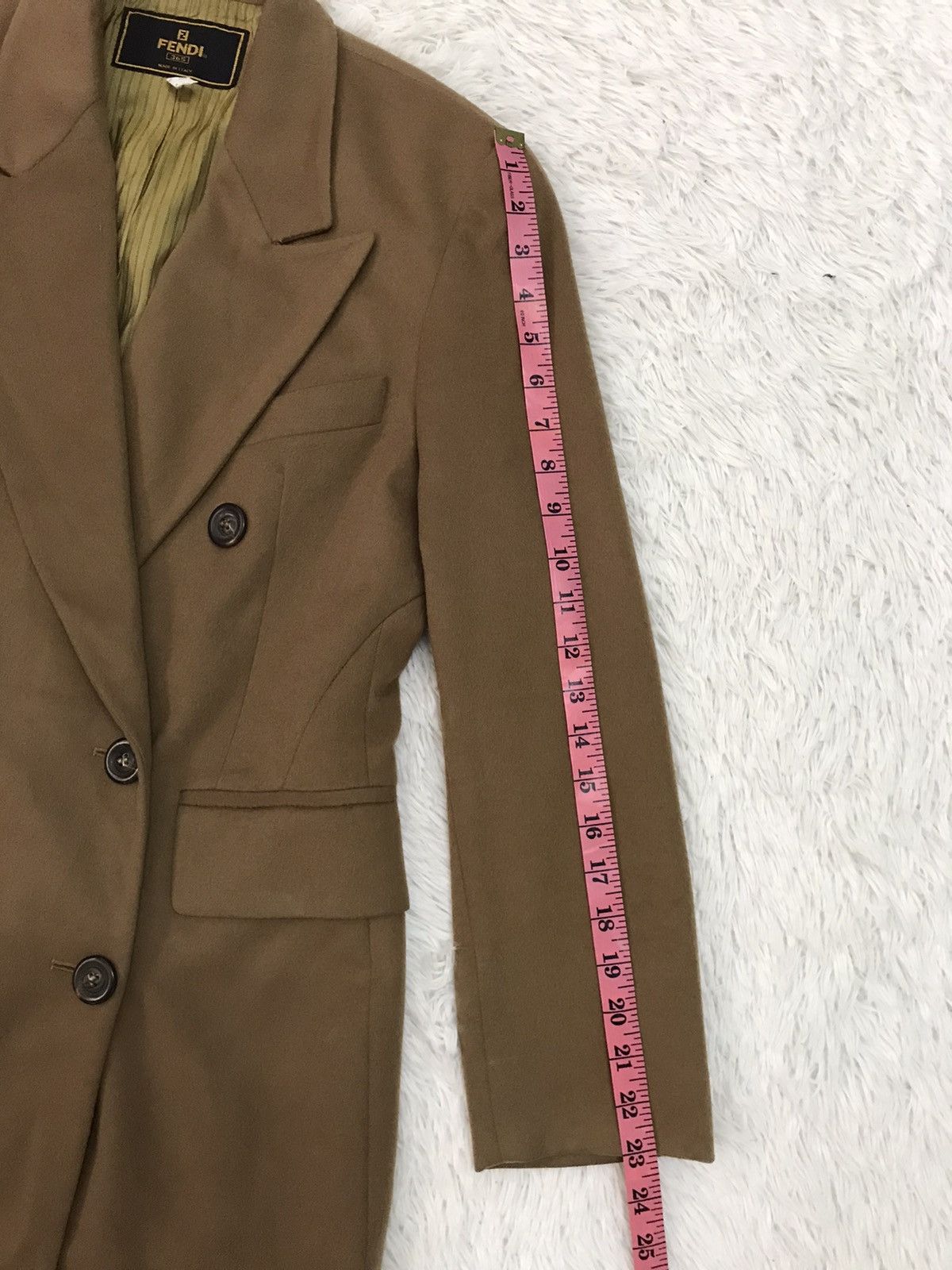 Fendi Fendi Wool & Cashmere Women Double Breast Jacket Coat Size US M / EU 48-50 / 2 - 24 Thumbnail