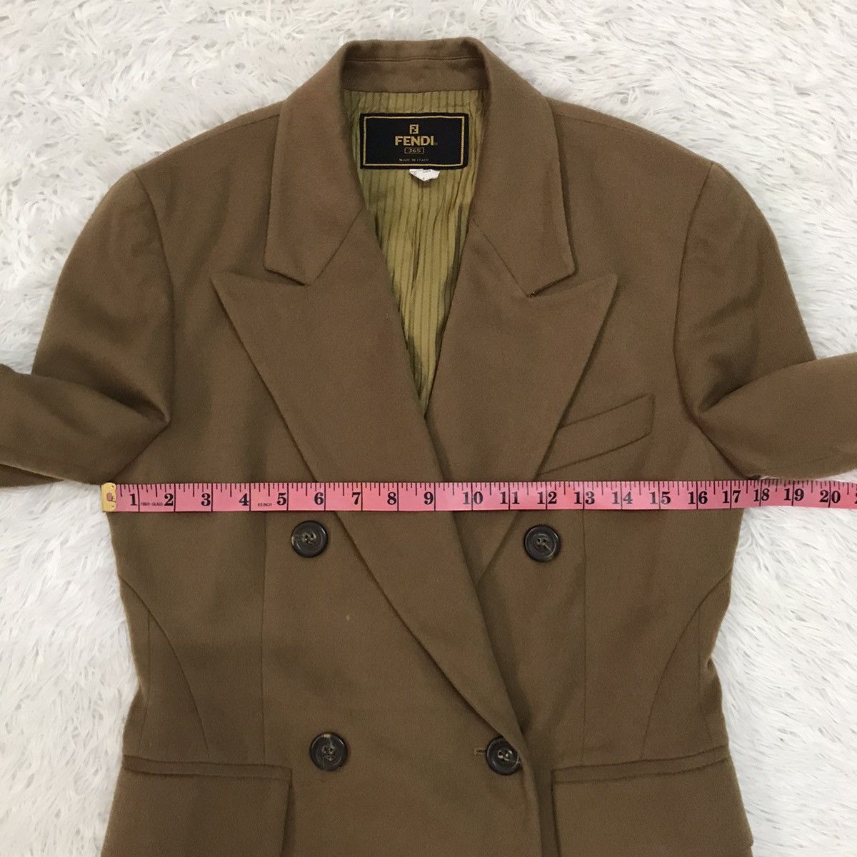 Fendi Fendi Wool & Cashmere Women Double Breast Jacket Coat Size US M / EU 48-50 / 2 - 21 Thumbnail