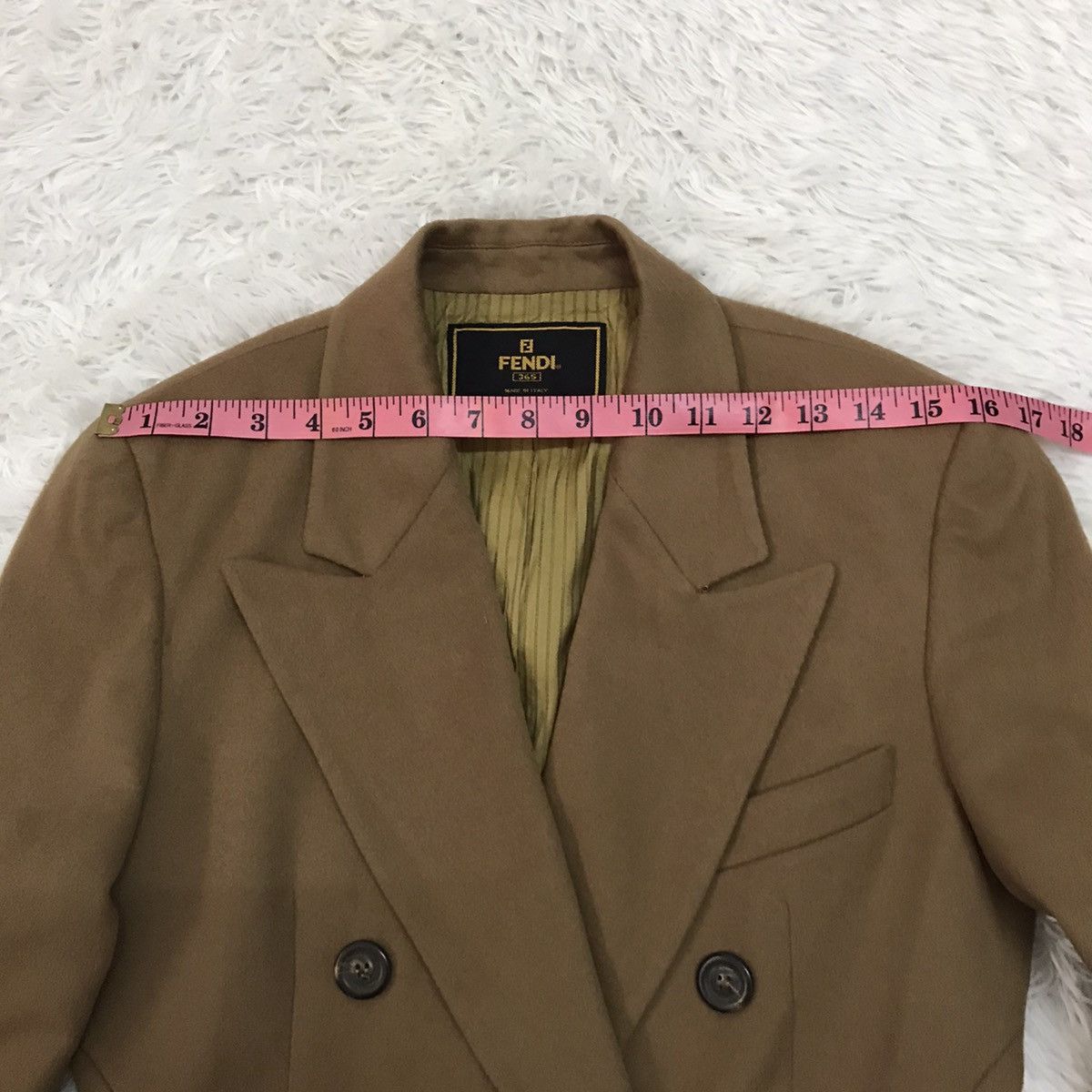 Fendi Fendi Wool & Cashmere Women Double Breast Jacket Coat Size US M / EU 48-50 / 2 - 23 Thumbnail