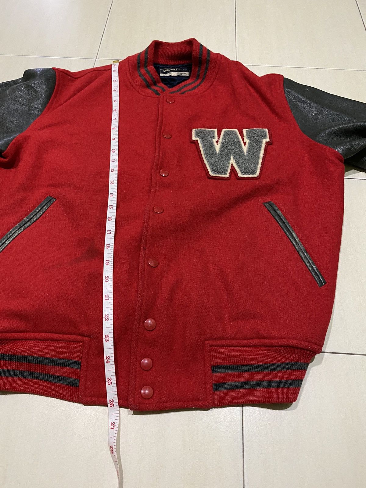 Vintage Vintage Way Out Varsity jacket big embroidery logo Size US L / EU 52-54 / 3 - 13 Thumbnail