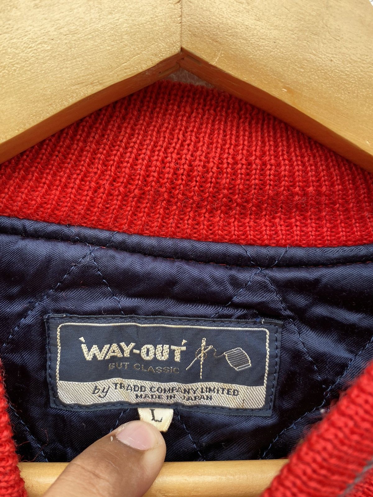 Vintage Vintage Way Out Varsity jacket big embroidery logo Size US L / EU 52-54 / 3 - 4 Thumbnail